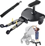 OEM Buggy Board Universeel Buggy Board met Zitting en Treeplank voor Alle Kinderwagens - Kiddy Board - Meerrijplank Meerijdplankje