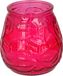 Arti Casa Tafelkaars - 15h - rood glas - citronella - 10 cm - lowboy kaars