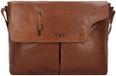 Greenburry Vintage Aktetas Messenger Leer 40 cm Laptop compartiment - 39cm (15,4 duim) - bruin