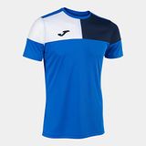 Joma Crew Royal-navy-wit Sport-T-shirt Blauw - M