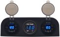 ProRide Chargeur USB de voiture 12V 6 ports - QC3.0 - P19106 - Panneau triple à montage en surface avec voltmètre