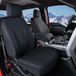 Truckiipa Silverado Stoelhoezen Lederen Voorkant Truck Stoelhoezen Protector Custom Fit voor 2007-2024 Chevy Silverado GMC Sierra 1500, 2015-2024 2500HD 3500HD Dubbele Crew Extended Cab, Front Pair