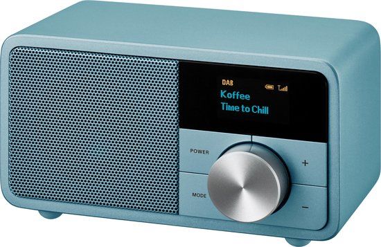 Sangean Genuin Mini DAB+ Norse Bleu - Draagbare Retro Radio - Blauw