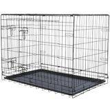 TRIXIE Hondenbox Home zwart – S: 64 × 54 × 48 cm