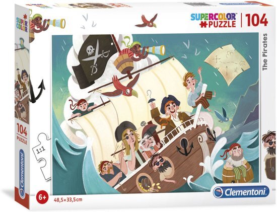 - Clementoni Puzzel Piraten, 104st