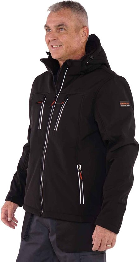 StÃ¸rvik Storvik Softshell Werkjas Winter Heren Zwart - Maat M (50) - Clive