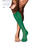 FALKE No. 9 Pure Fil d´Écosse katoen kniekousen heren groen - maat 39-40