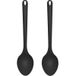 Merkloos / Sans marque Hega 2x Hogar Opscheplepel - Kunststof - Zwart - 32 cm