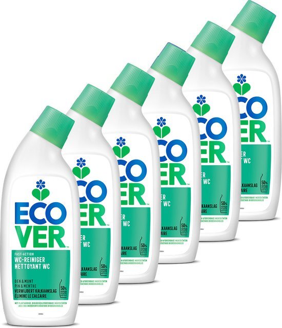 Ecover Ecologische Wc reiniger - Toiletreiniger - Den &amp; Munt - Verwijdert kalkaanslag - 6 x 750 ml - Voordeelverpakking