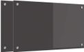 vidaXL Keukenachterwand - Donkergrijs - 70 x 40 cm - Gehard glas