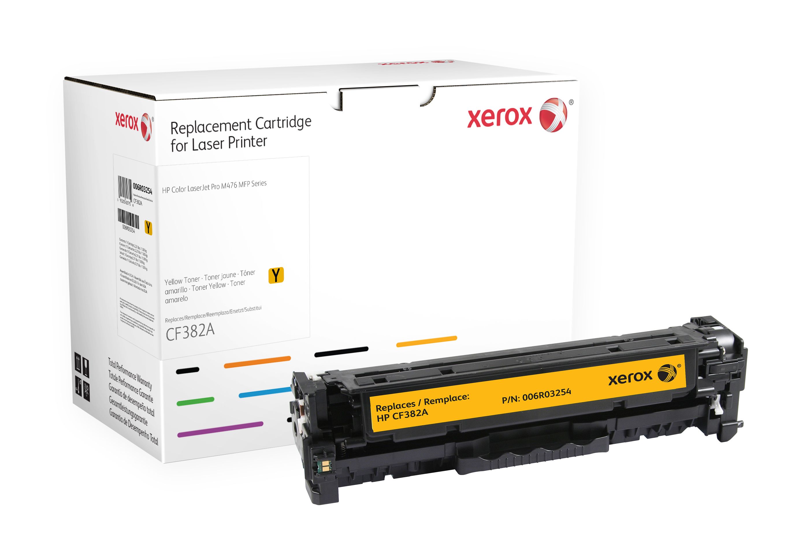 Xerox - Toner Cartridge - Yellow - Compatible with HP Colour LaserJet M476 - 006R03254