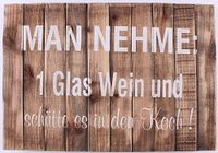 La Finesse houten bord Man Nehme