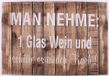 La Finesse houten bord Man Nehme
