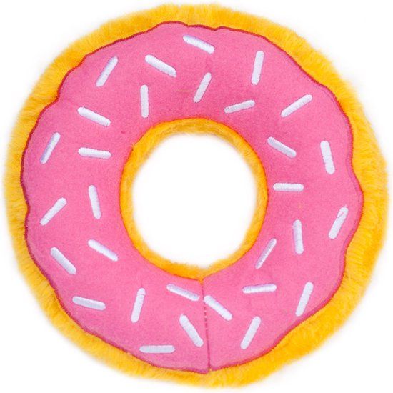 ZippyPaws Donut - Aardbei - M