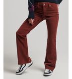 Superdry Halflange corduroy uitlopende slim fit jeansbroek voor dames