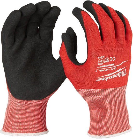 Milwaukee Snijklasse 1 Gedimde Handschoenen - XL / 10 - 1pc - Wit