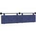 Police Tête de lit suspendue bleue 210 x 55 x 5 cm velours