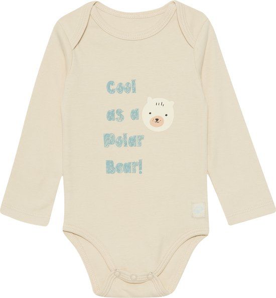 4PRESIDENT Baby romper Zac White Lange mouw 100% Katoen Maat 56