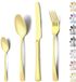 Ibenzoa® Elegant 24-delige Bestekset pour 6 Personnes avec Aspect Champagne Luxueux
