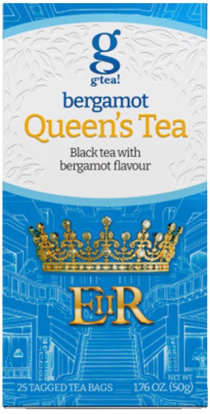 g'tea! Zwarte thee Bergamot Queen's Tea, 25 zakjes