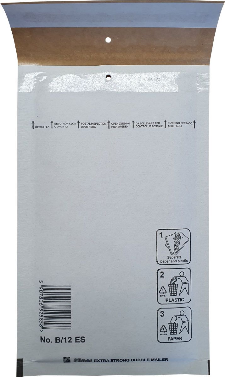 200 Luchtkussenenveloppen B/12 120x220mm Filmar Extra Strong