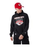 New Era Nfl Team Graphic Hoody Kanchi Blkwhi Kansas City Chiefs heren Sweatshirt met capuchon