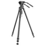 Vanguard Alta Pro 3VRL 303AV20 Video statief van aluminium tot 180 cm met kogelkop en nivelleringsvoet