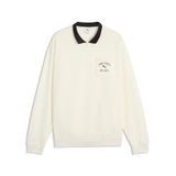 PUMA Varsity relaxed sweatshirt met kwartrits voor Heren, Wit, Maat M