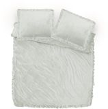 Dreamhouse Sleeptime Dekbedovertrek Velvet Ruffles Cappuccino Wit 240 x 220 cm