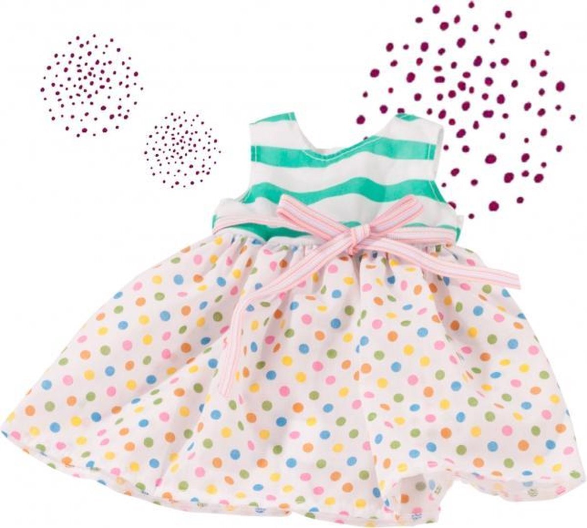 Gotz Götz poppenkleding dots and stripes voor pop van 45-50cm