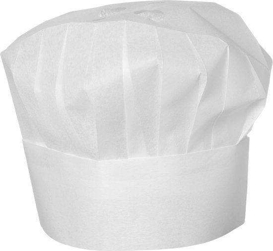 Hendi Papieren Koksmuts Hoog Model - 10 Stuks