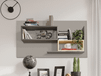 Pika Armoire murale 2 niches blanc/gris clair