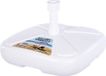 Merkloos CM Parasolvoet Plastiva - Kunststof - Vierkant - Wit - 45 cm