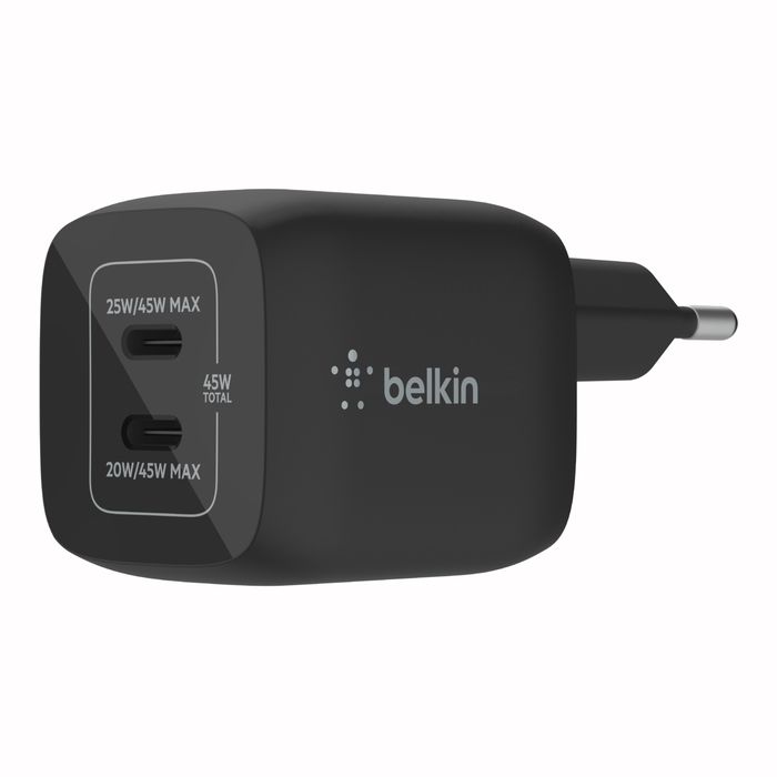 Belkin BoostCharge Pro 45W USB-C Oplader - Zwart