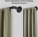 ZUOFENG Tringle à rideaux 80cm-218cm Métal