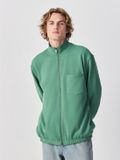Next - Heren - Tunelzoom, lichtgewicht jersey, sweatshirt met ritssluiting en trechterhals - Groen