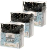 Merkloos Kaemingk Kerstlichtsnoer - 3x - LED - warm wit - 495 cm - buiten - 100 lampjes