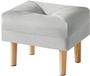 BeiJingLiangPinJiaZuoKeJiWenHuaFaZhanYouXianGongSi Petit repose-pieds - Repose-pieds moderne - 1 pièce - Gris - Similicuir - 40 x 29 x 32 cm