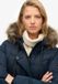 Superdry Everest Microfibre Mid Faux Fur Pufferjas Dames Blauw