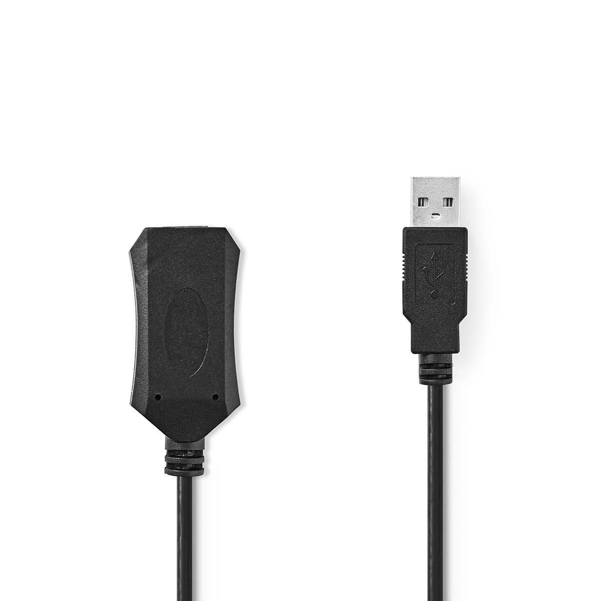 Nedis CCGP60EXTBK200 - USB-kabel - 20 m - Zwart