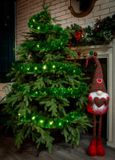 Jumi Groene LED kerstboom lichtsnoer, 6 meter, warm wit licht, batterijgevoed