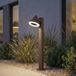 Lindby Soran Lampadaire LED, Métal, 60 cm, Marron, IP44