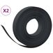 Borders 2 pcs 10 m 10 cm polyethylene black