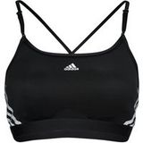adidas Aeroreact Trainingsbeha voor volwassenen, lichtondersteuning, 3 strepen, trainingsbeha, lichtondersteuning (1 stuk)