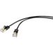 Renkforce RF-4538186 Netwerkkabel Zwart 0,5 m Cat8.1 F/FTP