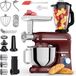 Fentic Keukenmachine – 2000W – Keukenrobot – Foodprocessor - 6,2L Mengkom – Incl. Vleesmolen, Blender en extra Accessoires – Rood
