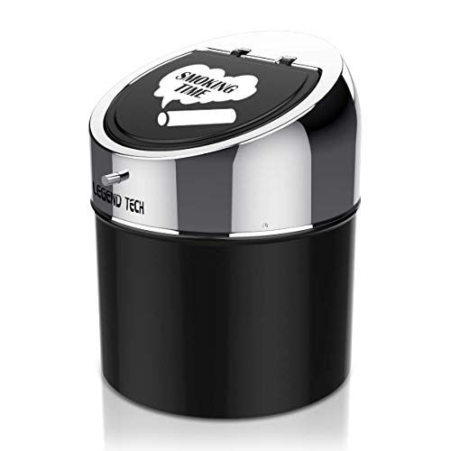 LegendTech Asbak, roestvrij staal, antislip, grote metalen tafel, voor tuin, terras, balkon, buiten en binnen