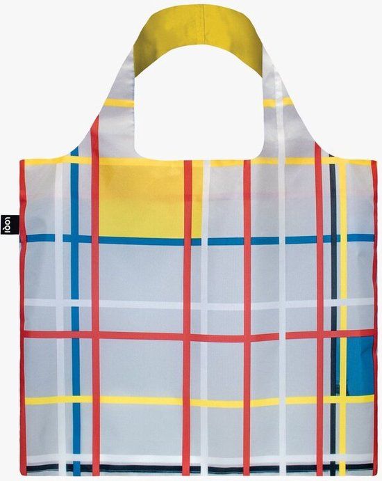 Loqi Opvouwbare Boodschappentas Mondriaan - Shopper - Unisex - Polyester