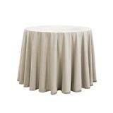 Martina Home Fluwelen ligstoel 120, rond, natuurlijke kleuren