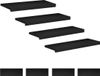 vidaXL Traplopers - 8 stuks - 80 x 30 x 2 cm - Zwart - Massief Beukenhout